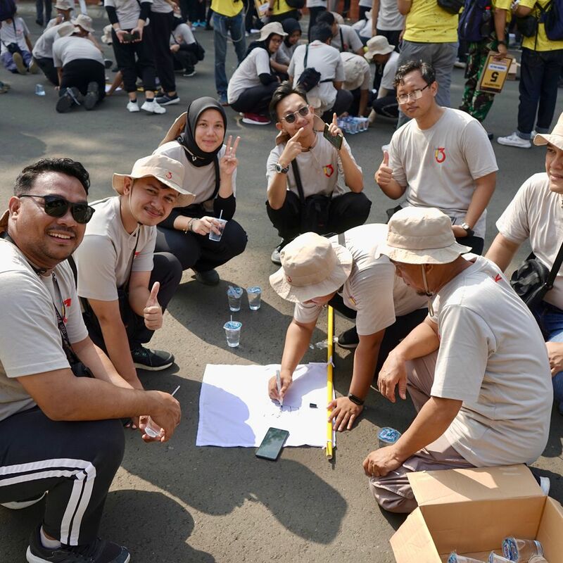 Dokumentasi amazing race seru oleh Kamerapohon untuk kebutuhan outbound perusahaan